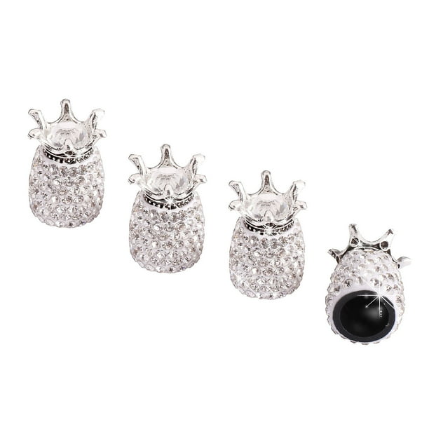 4 piece Diamond Shining Soft Clay Rhinestone Car Tire Valve Caps Accessories 4 piece Diamond Shining Soft Clay Rhinestone Car Tire Valve Caps Accessories